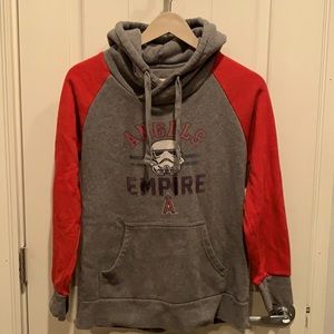 Angels baseball hoodie with Star Wars theme